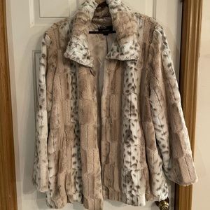 Dennis Basso faux fur coat